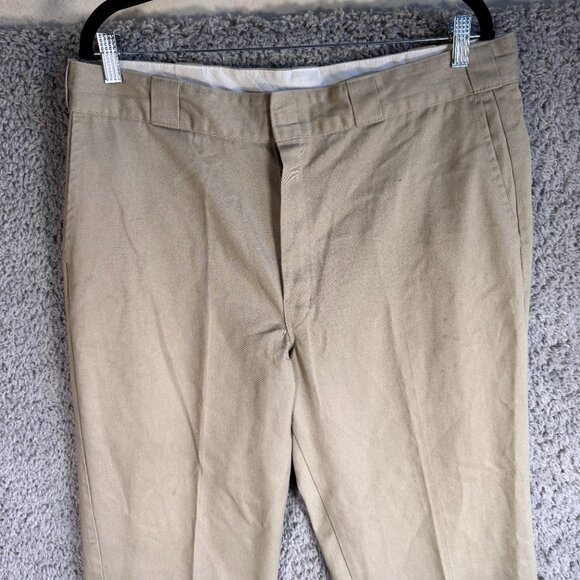 Men’s Dickies 874 Original Fit Work Pants Khaki 38x30 - Picture 2 of 14